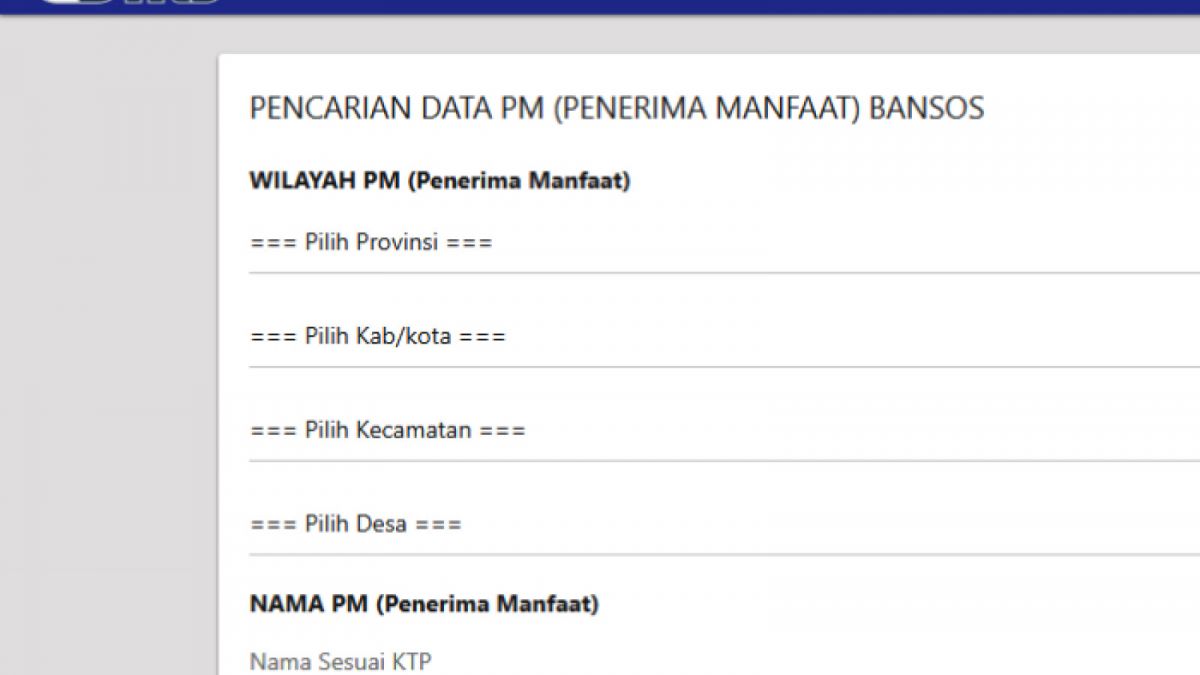 Rahasia Dapat BLT Rp3 Juta! Cek Penerima Bansos Pakai NIK KTP